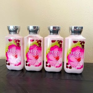 Bath & Body Works Cherry Blossom Lotion 4 pk NEW & SEALED